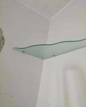 mensola per arredo in vetro