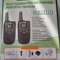Ricetrasmettitore  coppia PMR446 POL MAR Gemini 