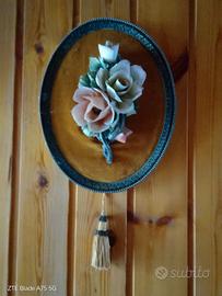 targa da parete vintage in velluto