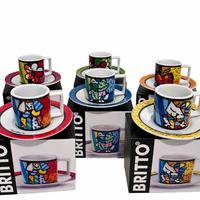 Set 6 tazzine da caffè ROMERO BRITTI con piattini