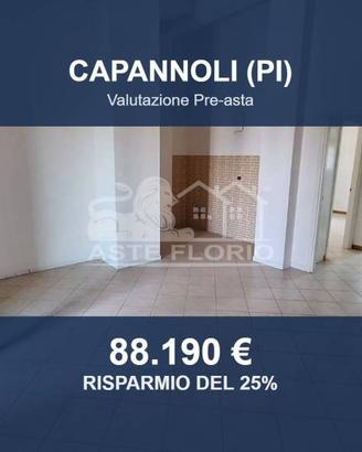 Immobile in asta di 84 m² con box auto a Capannoli