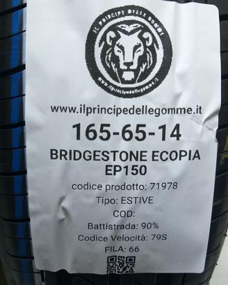 2 GOMME 165 65 14 BRIDGESTONE A71978