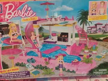 BarbieMEGA Bloks Barbie Build 'stile Pool Party 80