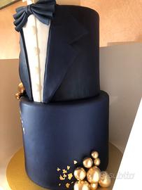 Torta finta per compleanno