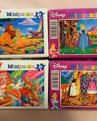 Lotto 4 mini puzzle Disney