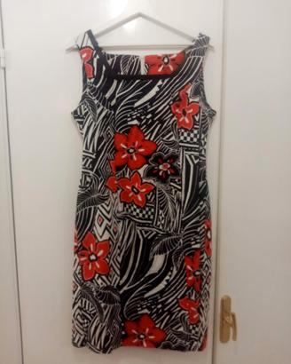 Abito Tubino Taglia 48 Cotone Elasticizzato Florea