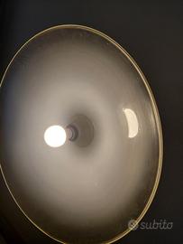 Lampadario vetro murano bianco
