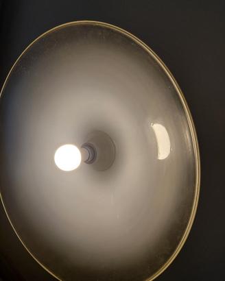 Lampadario vetro murano bianco