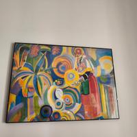 Stampa donna portoghese - Robert Delaunay 55x60