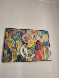Stampa donna portoghese - Robert Delaunay 55x60