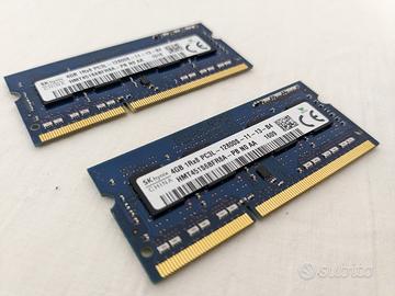 RAM 2x 4GB 8GB DDR3L Notebook