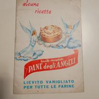 Ricettario Pane degli angeli anno 1967