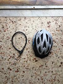 Casco bici elettrica lucchetto