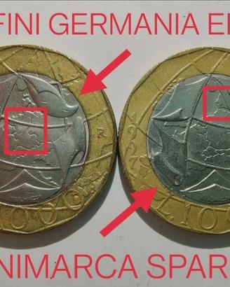 moneta 1000 lire 1997 Conio errato