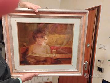 Olio su tela Mazzucchetti Franco