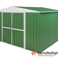 Box in Acciaio da giardino 360x345 150kg verde