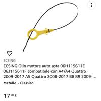 asta misura olio audi A4 