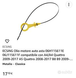 asta misura olio audi A4 