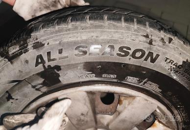 Ruote 155/80 come nuove con cerchione pneumatici