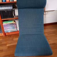 Cuscino e poggiapiedi poltrona Poang