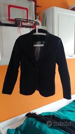 Giacca donna nera in cotone, foderata