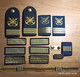 set di gradi capo di prima classe Marina Militare