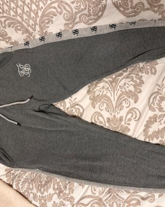 Pantaloni SikSilk Uomo tuta grigio M