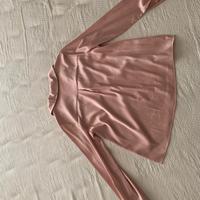 Camicia rosa satinata Calliope