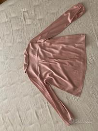 Camicia rosa satinata Calliope