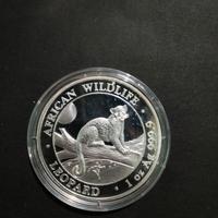 Moneta argento Somalia  2021 Leopardo