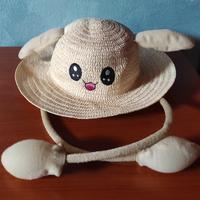 cappello paglia bambina