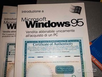 software windows 95 98 XP originale collezione