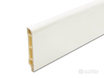 battiscopa in pvc bianco