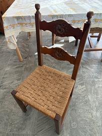 Sedie in legno stile montagna