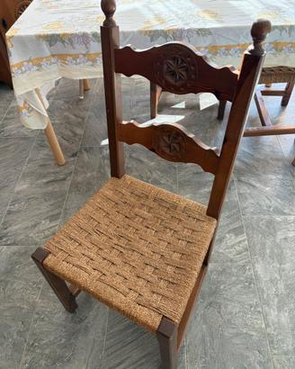 Sedie in legno stile montagna
