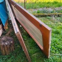 Porta vetrata a due battenti da interno