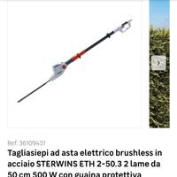 taglia siepi ad asta elettrico 
