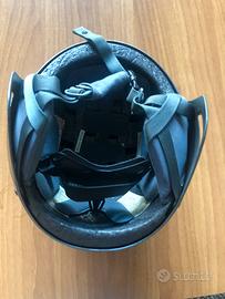 casco da sci grigio metallizzato