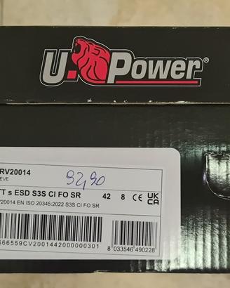 Scarpe antinfortunistiche basse UPower  S3 nr 42
