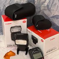 Flash Canon Speedlite 430EXIII-RT+trasmettitore