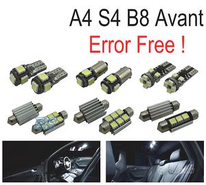 KIT 18 LAMPADE LED INTERNE PER AUDI A4 S4 B8 AVANT