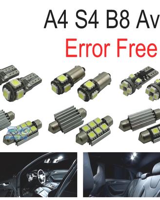KIT 18 LAMPADE LED INTERNE PER AUDI A4 S4 B8 AVANT