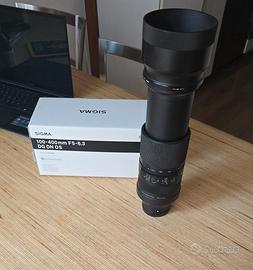 Sigma 100 400 attacco Sony
