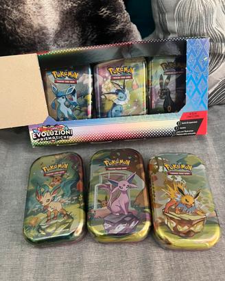 Pokèmon Evoluzioni Prismatiche x6 Tin sealed