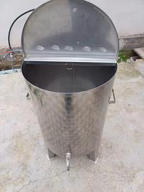 Serbatoio inox 120l con rubinetto