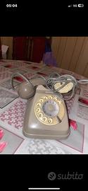 Telefono vintage Bigrigio Sip Siemens S62 a disco