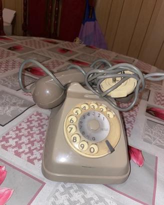 Telefono vintage Bigrigio Sip Siemens S62 a disco