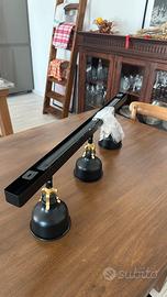 Lampada Binario 3 Faretti IKEA RANARP – Nero