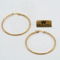 Orecchini cerchio tubolari oro giallo 18 kt A.170