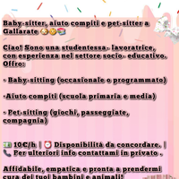 Baby Sitter/ Aiuto compiti